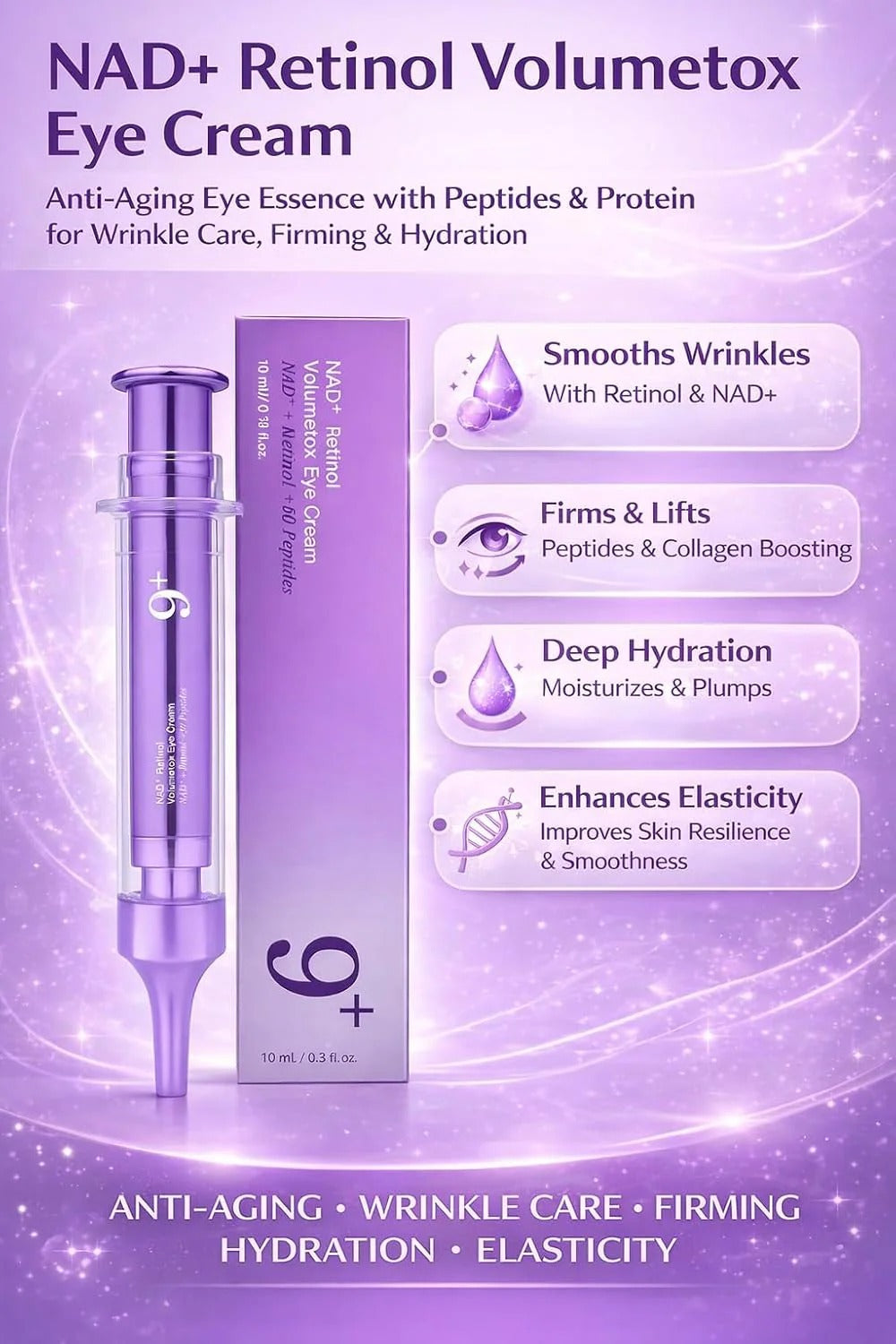 Numbuzin No.9 NAD+ Retinol Volumetox Eye Cream